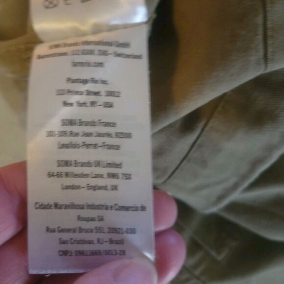 FARM RIO Olive Green Cotton Utility Camp Harem Drawstring Pants Jumpsuit XL - Picture 13 of 14